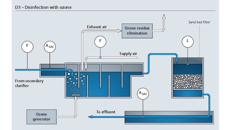 Disinfection with ozone